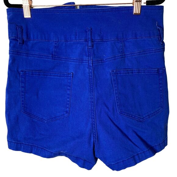 Almost Famous Shorts Womens XL Blue Hi Waist Stretch - Picture 5 of 7